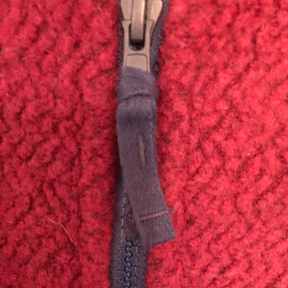 Patagonia Woolyester Fleece Jacket Oxide Red Small - Picture 6 of 6